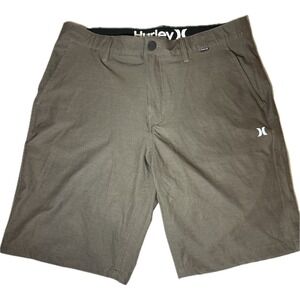 Hurley Men's 34 Hybrid Walk Shorts Army Green Water Repellent Stretch